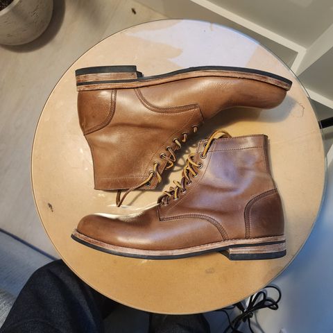 Oak Street Bootmakers Trench Boot in Horween Natural Chromexcel