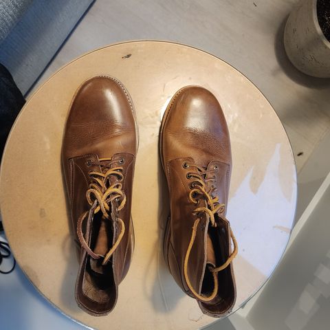 Oak Street Bootmakers Trench Boot in Horween Natural Chromexcel