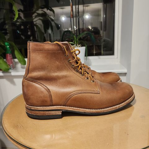 Oak Street Bootmakers Trench Boot in Horween Natural Chromexcel