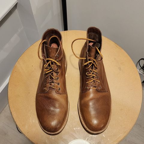 Oak Street Bootmakers Trench Boot in Horween Natural Chromexcel