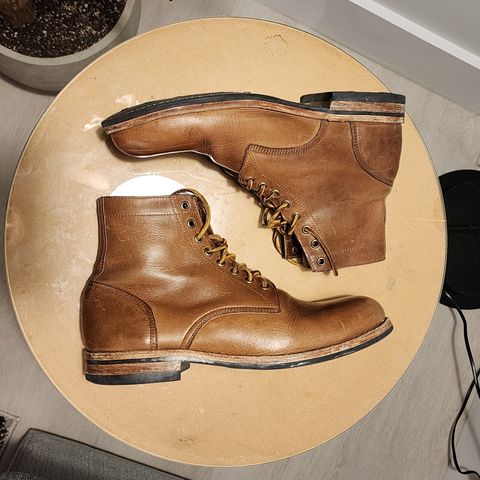 Oak Street Bootmakers Trench Boot in Horween Natural Chromexcel