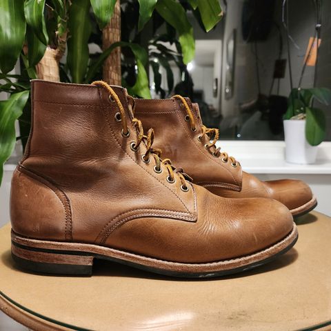 Oak Street Bootmakers Trench Boot in Horween Natural Chromexcel