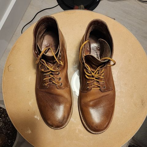 Oak Street Bootmakers Trench Boot in Horween Natural Chromexcel