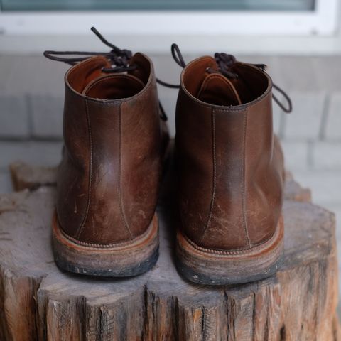 Viberg Wholecut Derby Boot in Maryam 1071 Horsebutt