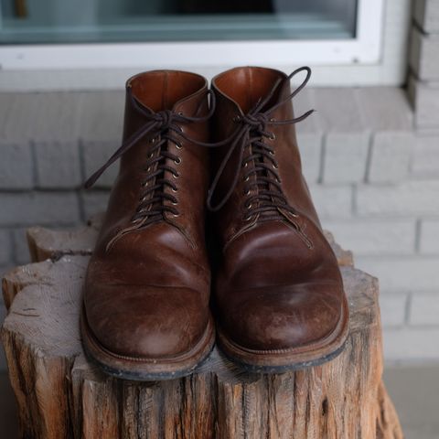 Viberg Wholecut Derby Boot in Maryam 1071 Horsebutt