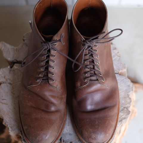 Viberg Wholecut Derby Boot in Maryam 1071 Horsebutt