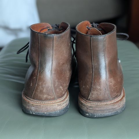 Viberg Wholecut Derby Boot in Maryam 1071 Horsebutt