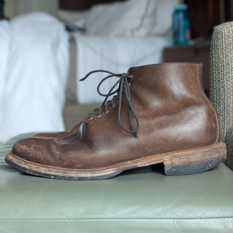 Viberg Wholecut Derby Boot in Maryam 1071 Horsebutt