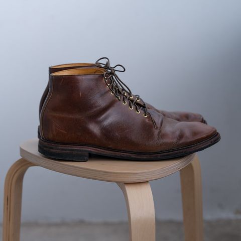 Search result thumbnail of Viberg Wholecut Derby Boot in Horween Rowdy Dachshund