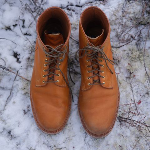 Viberg Officer Boot in Shinki Camel Latigo Horsehide