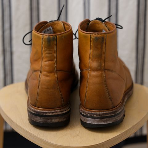 Viberg Officer Boot in Shinki Camel Latigo Horsehide