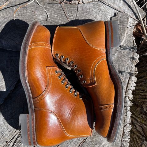 Viberg Service Boot BCT in Shinki Cognac Teacore Horsebutt