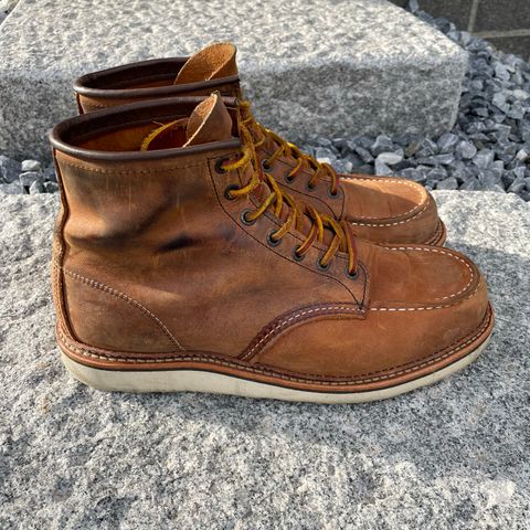 View photo of Red Wing 6-Inch Classic Moc in S.B. Foot Copper Rough and Tough