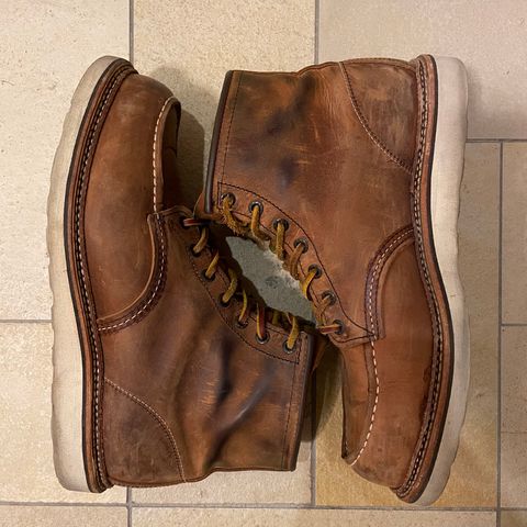 View photo of Red Wing 6-Inch Classic Moc in S.B. Foot Copper Rough and Tough