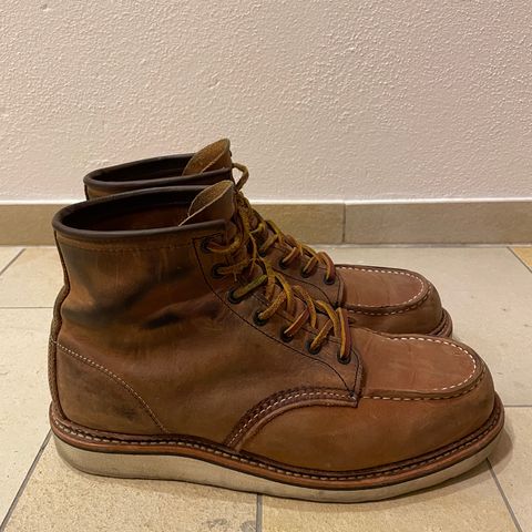 View photo of Red Wing 6-Inch Classic Moc in S.B. Foot Copper Rough and Tough