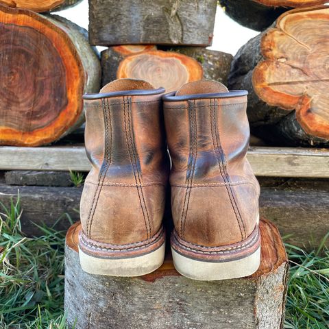 View photo of Red Wing 6-Inch Classic Moc in S.B. Foot Copper Rough and Tough