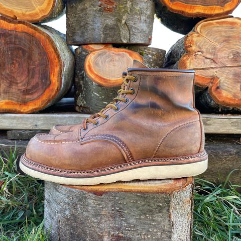 View photo of Red Wing 6-Inch Classic Moc in S.B. Foot Copper Rough and Tough