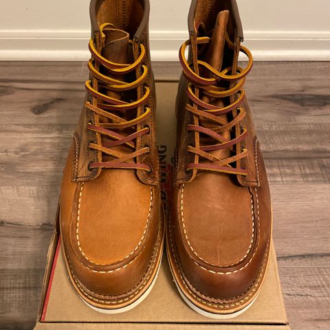 View photo of Red Wing 6-Inch Classic Moc in S.B. Foot Copper Rough and Tough