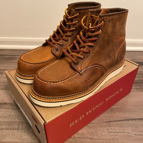 View photo of Red Wing 6-Inch Classic Moc in S.B. Foot Copper Rough and Tough