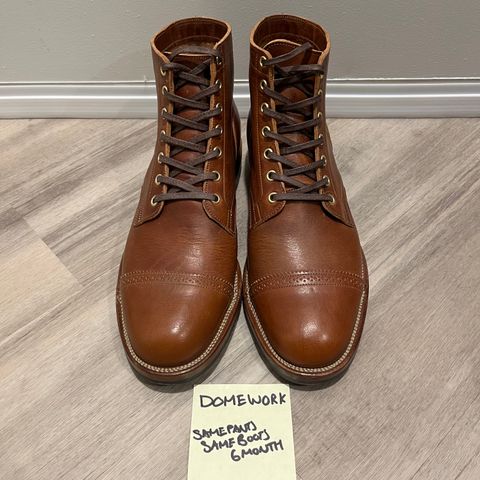 Viberg Service Boot BCT in Horween Burned Oak Dublin
