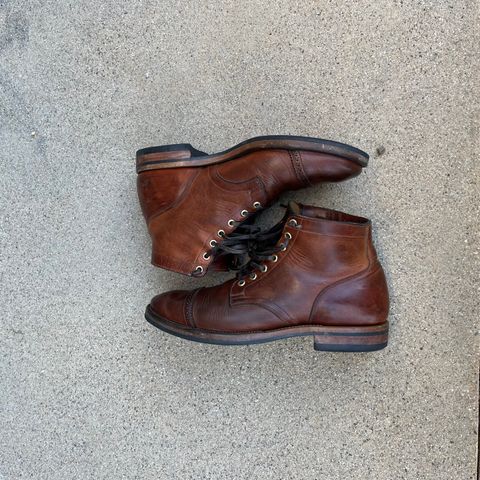 Viberg Service Boot BCT in Horween Burned Oak Dublin