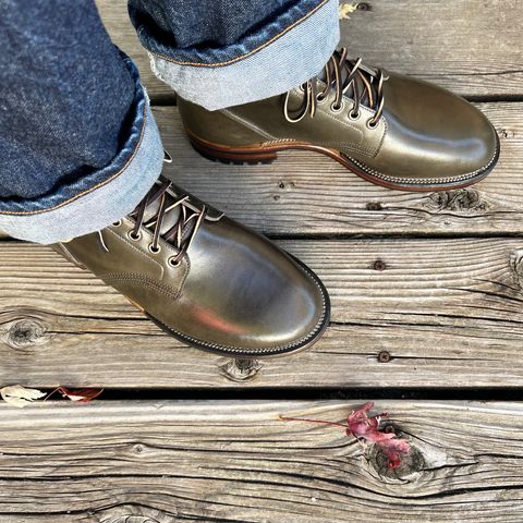 Viberg Boondocker in Maryam Olive TPR Horsebutt