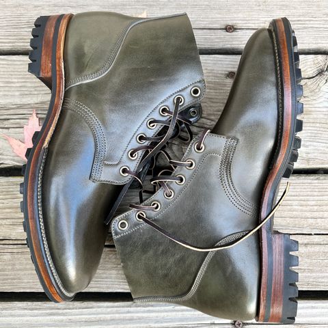 Viberg Boondocker in Maryam Olive TPR Horsebutt