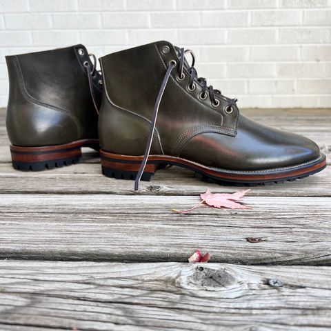 Viberg Boondocker in Maryam Olive TPR Horsebutt