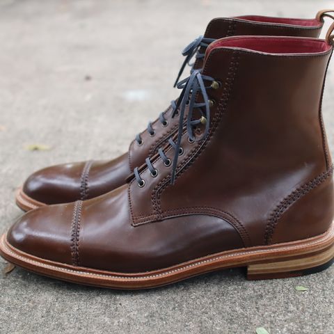 Carmina Unlisted Model in Horween Armagnac Shell Cordovan