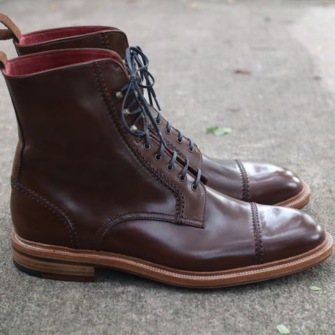 Carmina Unlisted Model in Horween Armagnac Shell Cordovan