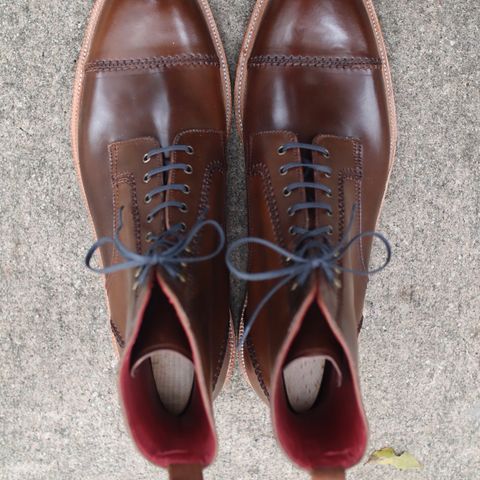 Carmina Unlisted Model in Horween Armagnac Shell Cordovan