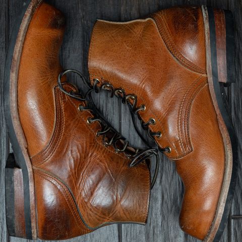 View photo of Nicks Prospector in Horween Natural Dublin