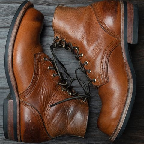 View photo of Nicks Prospector in Horween Natural Dublin