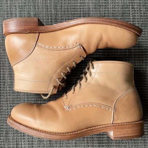 Butts and Shoulders The Classic Boots in Natural Leather
