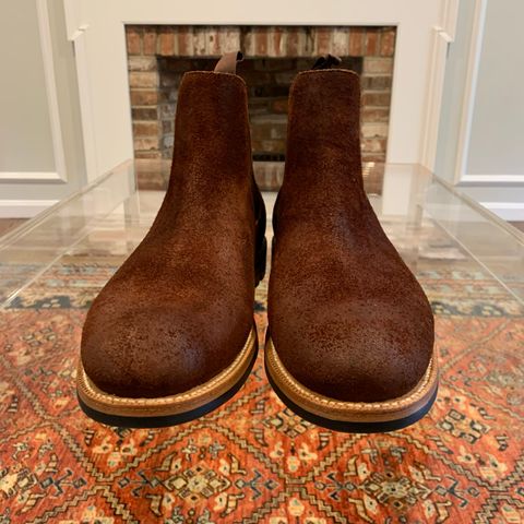 Grant Stone Chelsea Boot in Seidel Aged Bark Roughout