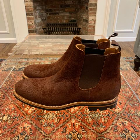 Grant Stone Chelsea Boot in Seidel Aged Bark Roughout