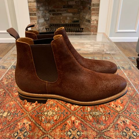 Grant Stone Chelsea Boot in Seidel Aged Bark Roughout