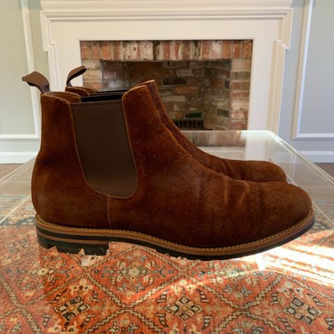 Grant Stone Chelsea Boot in Seidel Aged Bark Roughout