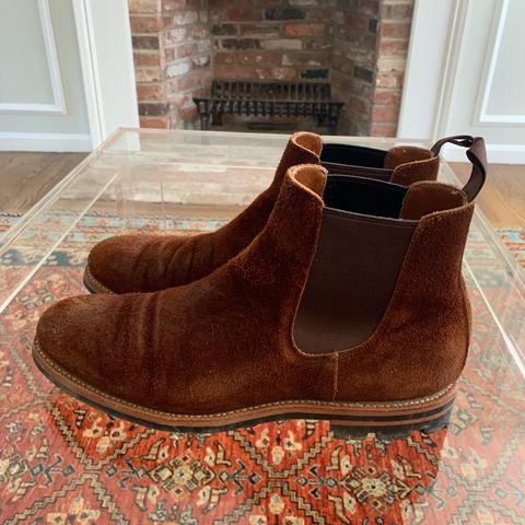 Grant Stone Chelsea Boot in Seidel Aged Bark Roughout