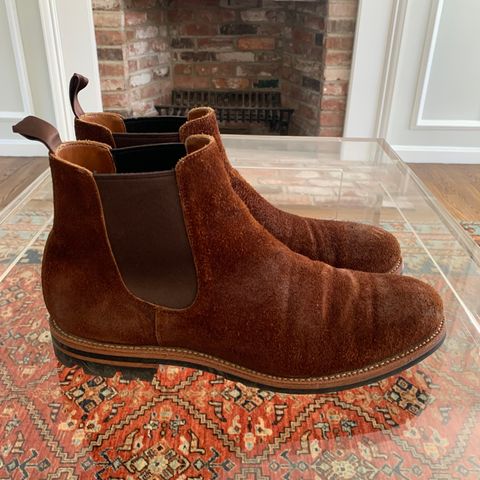 Grant Stone Chelsea Boot in Seidel Aged Bark Roughout