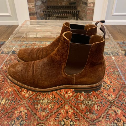 Grant Stone Chelsea Boot in Seidel Aged Bark Roughout