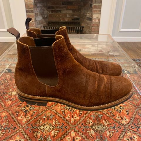 Grant Stone Chelsea Boot in Seidel Aged Bark Roughout