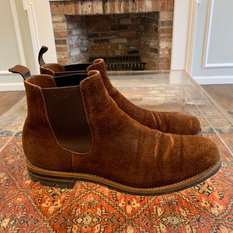 Grant Stone Chelsea Boot in Seidel Aged Bark Roughout