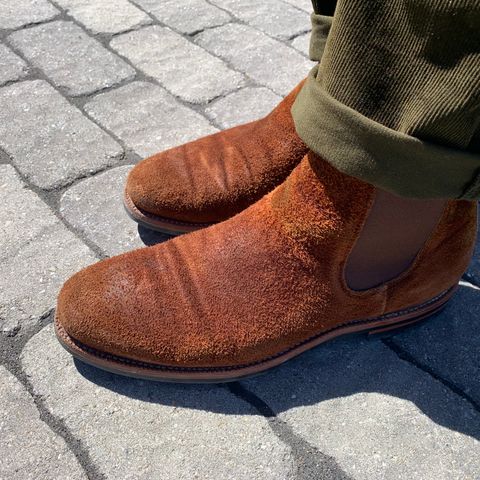 Grant Stone Chelsea Boot in Seidel Aged Bark Roughout