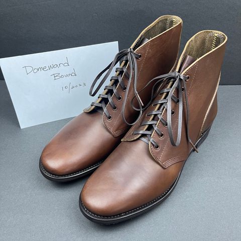 View photo of SKOOB M-43 Service Shoes in Brown Italian Horsebutt