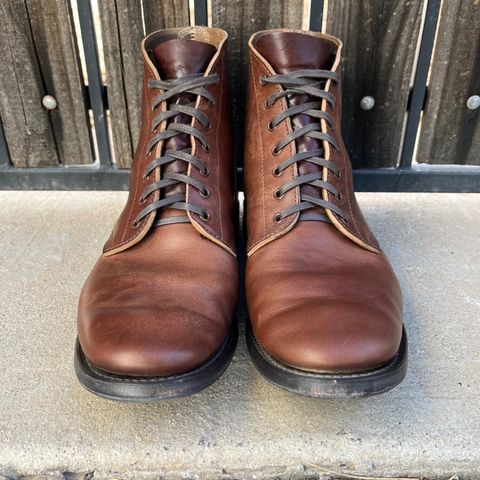 View photo of SKOOB M-43 Service Shoes in Brown Italian Horsebutt