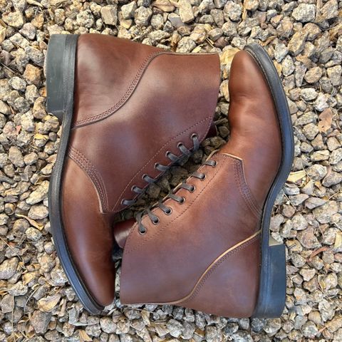 View photo of SKOOB M-43 Service Shoes in Brown Italian Horsebutt