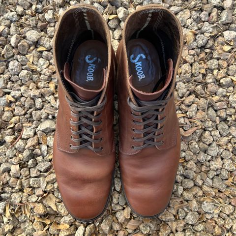 View photo of SKOOB M-43 Service Shoes in Brown Italian Horsebutt