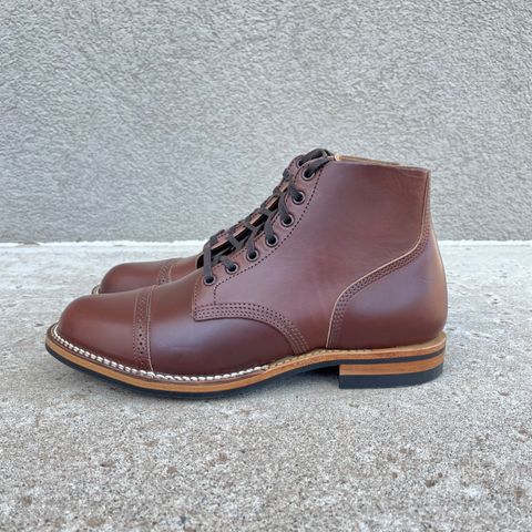 Viberg Boondocker BCT in Horween Pigment Brown Workshoe Butt