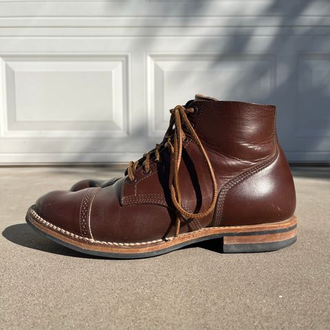 Viberg Boondocker BCT in Horween Pigment Brown Workshoe Butt